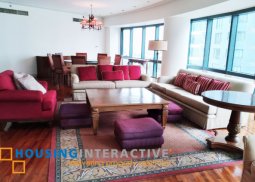 fully furnished 3br unit for lease in rizal tower