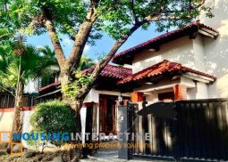 classy semi-furnished 3-storey, 5-bedroom house with pool for rent in ayala alabang village