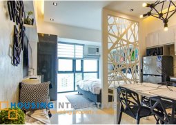 fully furnished studio unit for lease in viceroy residences bgc