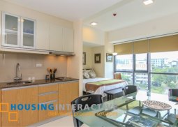 fully furnished studio unit for lease in viceroy residences bgc