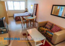 fully furnished studio unit for lease in south of market bgc