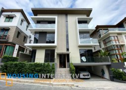 exquisite 4-storey, 5-bedroom house with balconies for rent in mckinley hill village
