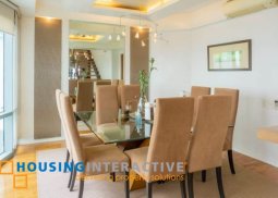 fully furnished 3-bedroom bi-level penthouse for sale in one legaspi park