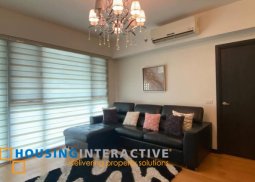 fully furnished 1-bedroom unit with balcony for sale/rent in one serendra