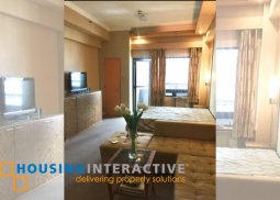 fully furnished studion unit for lease in bsa mansion makati