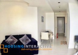 fully furnished studio unit with balcony for sale in gramercy residences
