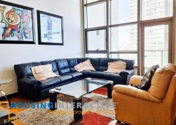 fully furnished 1-bedroom loft unit for rent in the residences at greenbelt
