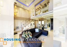 luxurious 2-bedroom loft unit with balcony for rent in tuscany private estataes