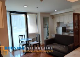 fully furnished studio with balcony unit for rent in asian mansion ii makati