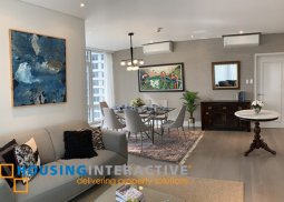 fully furnished 2-bedroom unit with parking in proscenium rockwell