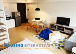 fully furnished studio unit for lease in avida cityflex bgc