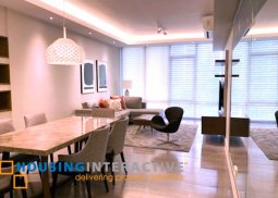 furnished 3-bedroom unit facing amenities in lorraine tower, proscenium for rent