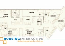 brand new 3-bedroom unit with balcony for sale in garden towers