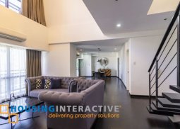 fully furnished 4br loft penthouse unit for lease in the milano residences makati