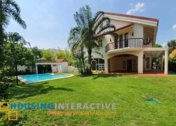 classy 2-storey, 5-bedroom house with pool for rent in ayala alabang village