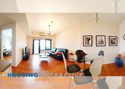 fully furnished 1-bedroom unit with balcony for sale in one rockwell
