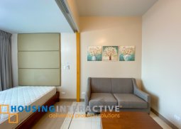 fully furnished executive studio for lease in one uptown residences