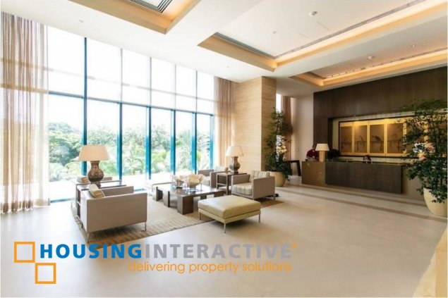 fully furnished studio unit for sale at one rockwell