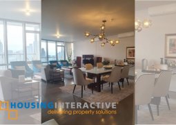 fully furnished 3-bedroom unit with balcony for rent in proscenium at rockwell