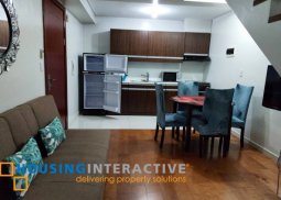 a fully furnished 1-loft bedroom unit for rent and sale in eton residences