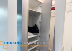 semi-furnished 1-bedroom unit with balcony for rent in two serendra