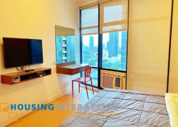 a fully furnished 1 bedroom unit for lease in malayan plaza pasig