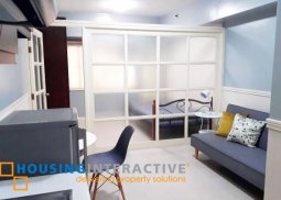 semi-furnished 1-bedroom unit with balcony for rent in the corinthian executive regency