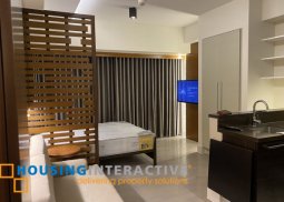 fully furnished studio unit for lease in proscenium at rockwell
