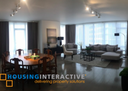 fully furnished 3-bedroom unit for lease in proscenium at rockwell