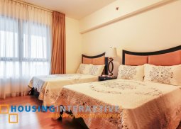 a fully furnished 2 bedroom unit for lease at one serendra