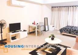 fully furnished studio unit for lease in two central