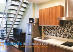 fully furnished 1-bedroom unit with balcony for rent in gramercy residences