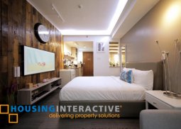 fully furnished studio unit for lease in shell residences