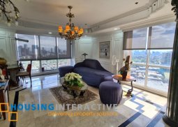 newly renovated double corner 4-bedroom unit for sale in one beverly place, greenhills!