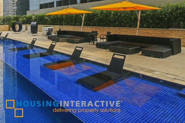 fully furnished studio unit for lease in eton tower