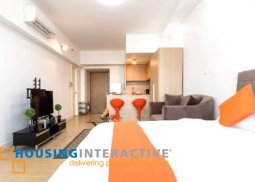 fully furnished studio unit for lease in one shangri-la place