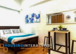 fully furnished studio unit for lease in eton tower