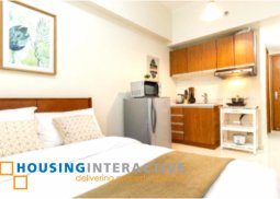 fully furnished studio unit for lease in eton tower