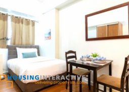 fully furnished studio unit for lease in eton tower