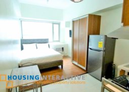 fully furnished studio unit for lease in eton tower