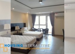 a studio unit for sale in the venice luxury residences