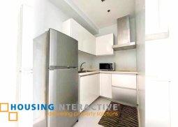 fully furnished studio unit with balcony for rent in the gramercy residences