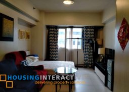 fully furnished studio type unit for lease at the columns legazpi
