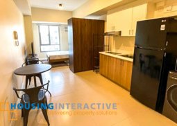 fully furnished studio unit for lease at the vantage