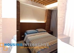 fully furnished studio unit with balcony for rent in two palm tree villas