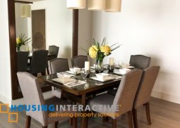 fully furnished 2br unit for lease in proscenium at rockwell