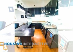 fully furnished studio unit with balcony for rent in st. francis shangri-la place