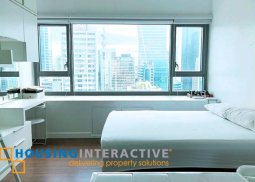 fully furnished studio unit for sale/rent in shang salcedo place