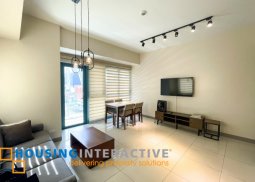 fully furnished 2br unit with balcony for lease at one uptown residences bgc