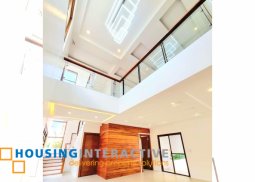 brand new 3-storey, 6-bedroom corner lot house with pool, parking, & roofdeck for sale in greenwoods executive village